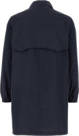 Palt&ograve; Mens Silk Coat Navy Polyester