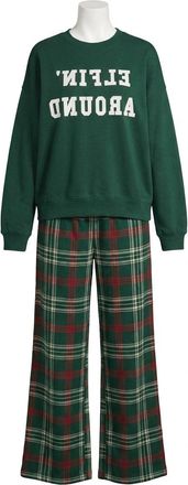 Z Supply Elfin Around Holiday Sweatshirt In Mistletoe