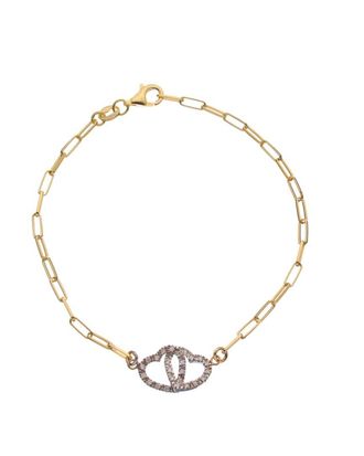 Meshmerise 18K Over Silver 0.12 Ct. Tw. Diamond Bracelet