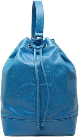 Chanel Pre-owned Sling Bucket Bag - Pre-owned - Mujer - Azul - ONE SIZE