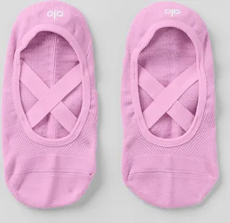 Alo | Womens Pivot Barre Socks in Candy Heart Pink, Size: Medium/Large