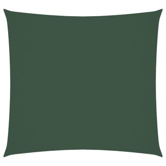 Berkfield Home Sunshade Sail Oxford Fabric Square 7x7 m Dark Green