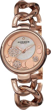 Akribos XXIV Akribos Xxiv Womens Ornate Diamond Watch