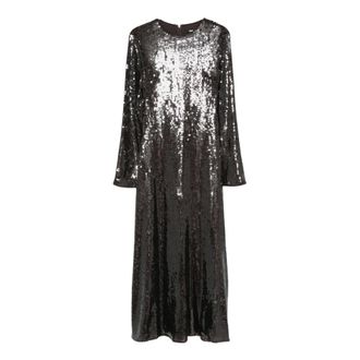 Rotate Abito Lungo con Paillettes - - Dresses - Donna - Marrone - XS