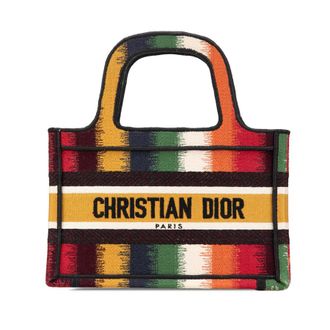 Dior Pre-owned Dior Mini D Stripes Book Tote 50 MA 1220