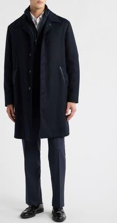 Canali 3-in-1 Wool Car Coat in Navy at Nordstrom Rack, Size 46 Us / 58 Eu Regular
