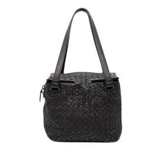 Bottega Veneta Pre-owned Handbags, female, Black, Size: ONE SIZE Pre-owned Nappa Leather Handbag