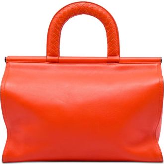 Bottega Veneta Pre-owned Bottega Veneta Leather Intrecciato Frame Top Handle Bag Ladies MG6VOZ2TS23HTCW1