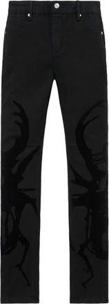 Rta Bryant Graphic Skinny Jeans in Black Beetle at Nordstrom, Size 40