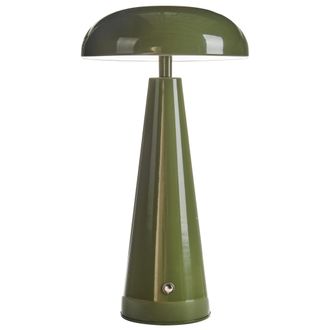 Beliani L&aacute;mpara De Mesa Moderna Hierro Iluminaci&oacute;n Interior Inal&aacute;mbrica Regulador De Intensidad Led Verde Bocono