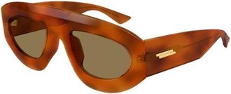 Bottega Veneta Authentieke Stijlvolle Brillen- Premium Kwaliteit! - unisex - Zonnebrillen - Bruin - 52 MM - Accessoires