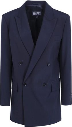 Maison Margiela Jassen, Dames, Blauw, 2Xs, Blazers