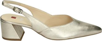 H&ouml;gl Schoenen, Dames, Beige, 38 1/2 EU, Leer, Sling-back Laura