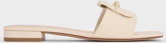 Charles & Keith Knotted Accent Slide Sandals