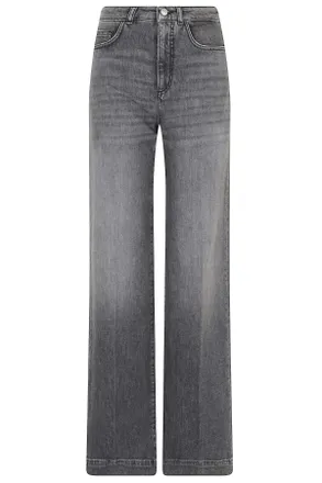 Seventy Grey Straight-Leg Corduroy Denim Jeans