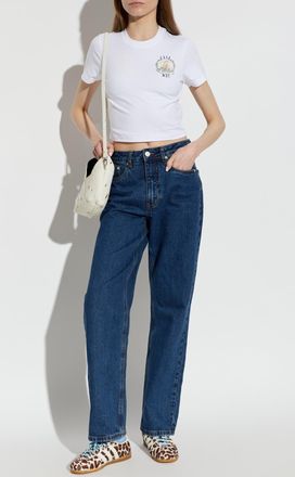 Casablanca T-shirt With Print, Womens, White