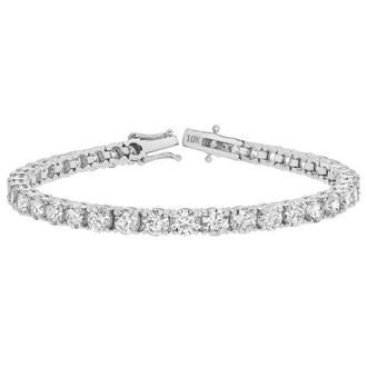 LuvMyJewelry 15Luv 10K Gold Lab Grown Diamond Tennis Bracelets - 18.9 Carats in 10K White Gold at Nordstrom