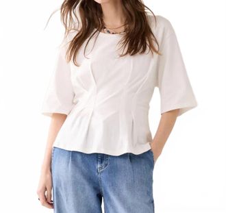 Summum Feminine Jersey T-Shirt In Off White
