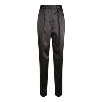 Elisabetta Franchi Broeken, Dames, Zwart, L, Straight Leg Pant
