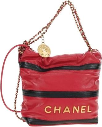 Chanel Pre-owned Vintage Schoudertas - Dames - Vintage Schoudertas - Rood - ONE Size - Leer - Vintage