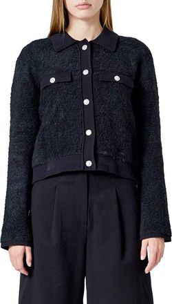 endless rose Embellished Knit Jacket in Black at Nordstrom, Size X-Small