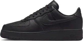 Nike Fitness, Heren, Zwart, 36 1/2 EU, Leer, Air Force 1 07 Fresh