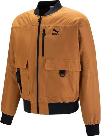 Puma Logo Multi Pocket Jacket Brown 535584-74
