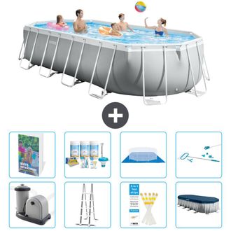 Intex Piscina Prism Frame Oval - 610x305x122 Cm - 9-piezas S615