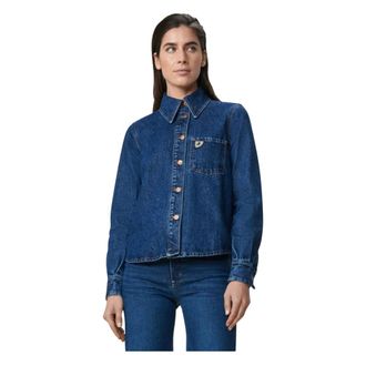 Lois Overhemden, Dames, Blauw, M, Blauwe Blouses Isa Model