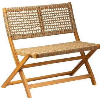 Nordlys Banco en madera de acacia y cuerda