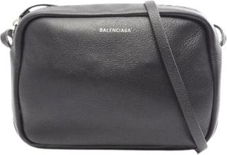 Balenciaga Pre-owned Everyday Leather Camera Bag Shoulder Bag - Dames - Vintage Schoudertas - Zwart - ONE Size - Leer - Vintage