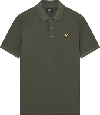 Lyle & Scott Getextureerde Tipped Wilton Groen Poloshirt