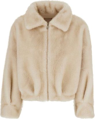VALENTINI 1972 Valentini 1972, Jassen, Dames, Wit, XS, Polyester, Korte Shearling Jas