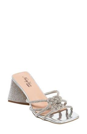 Ninety Union Chic Square Toe Sandal in Silver at Nordstrom Rack, Size 5