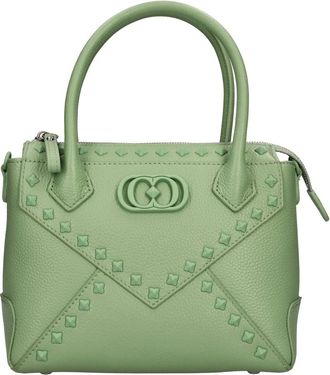 La Carrie Frivolous Leren Tas - Dames - Handtassen - Groen - ONE Size - Leer - Tassen