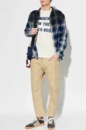 Dsquared2 Jeans With Raw Finish, Mens, Beige