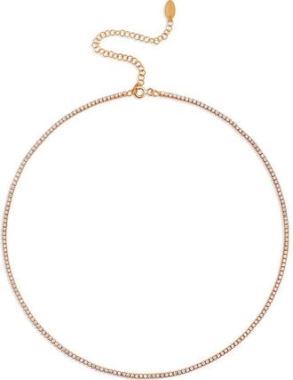 SHYMI Celine Tennis Choker Necklace in Rose/White at Nordstrom