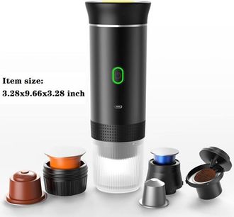 OEM Cafetera Espresso El&eacute;ctrica Port&aacute;til, 3 En 1, Para C&aacute;psulas Y Caf&eacute; Molido, Compatible Con C&aacute;psulas Nespresso Original
