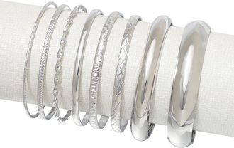 Adornia Adornia 8-Bangle Set Bracelet