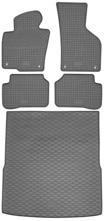 OEM Volkswagen Passat B6 Kombi / Variant De 2005 A Septiembre De 2010. Juego De Alfombrillas De Goma Para Coche Y Alfombrilla Para Maletero
