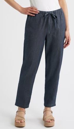 Eileen Fisher Tapered Ankle Drawstring Pants in Denim at Nordstrom Rack, Size Xx-Small