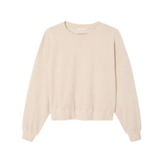 American Vintage Hoodies & sweatvesten, Dames, Beige, S, Katoen, Fuxow Sweatshirt