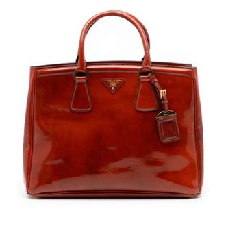 Prada Pre-owned Handbags, female, Brown, Size: ONE SIZE Pre-owned Vintage Tote