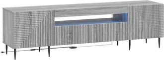vidaXL Mueble De Tv Led Sonoma Gris Madera De Ingenier&iacute;a Vidaxl