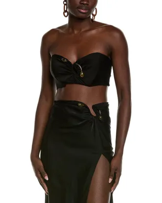 Bardot Dylan Satin Bandeau Top