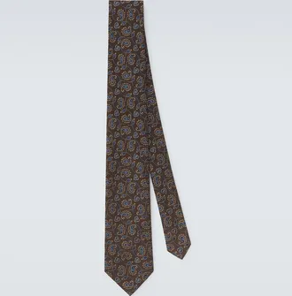Charvet Silk paisley jacquard tie