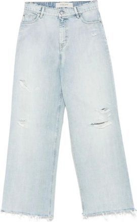 Golden Goose Heldere Blauwe Jeans Stijlvolle Look Comfortabele Pasvorm - Dames - Loose Fit Jeans - Blauw - W26 - Katoen - Jeans