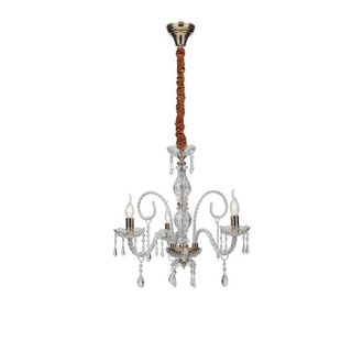 Netlighting MONALISA 3 Light Chandeliers Gold Crystal 53x70cm | Size: 53x70 cm