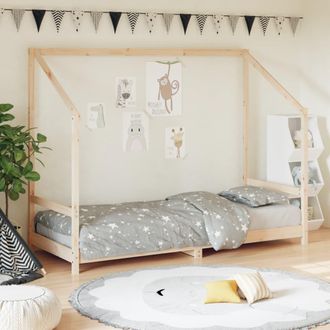 vidaXL Estructura De Cama Para Ni&ntilde;os Madera Maciza De Pino 80x200 Cm Vidaxl
