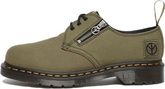Dr. Martens x Babylon 1461 Canvas & Leather Oxford Shoes Black Olive 27990335